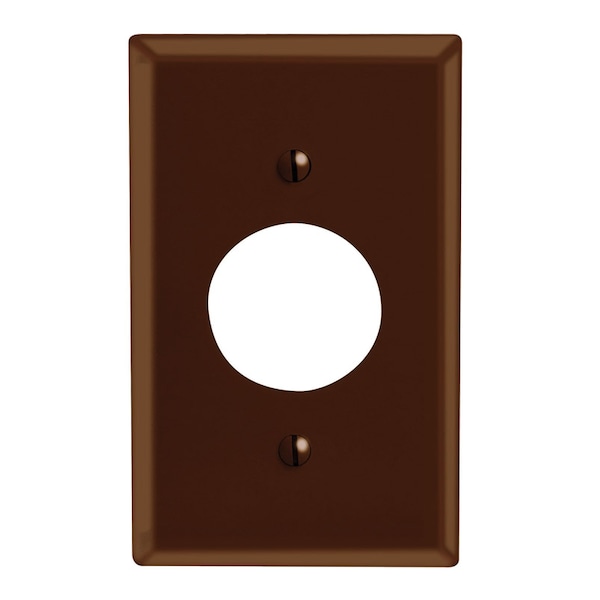 Leviton Leviton Brown 1 gang Plastic Outlet Wall Plate 1 pk 85004-000 - main